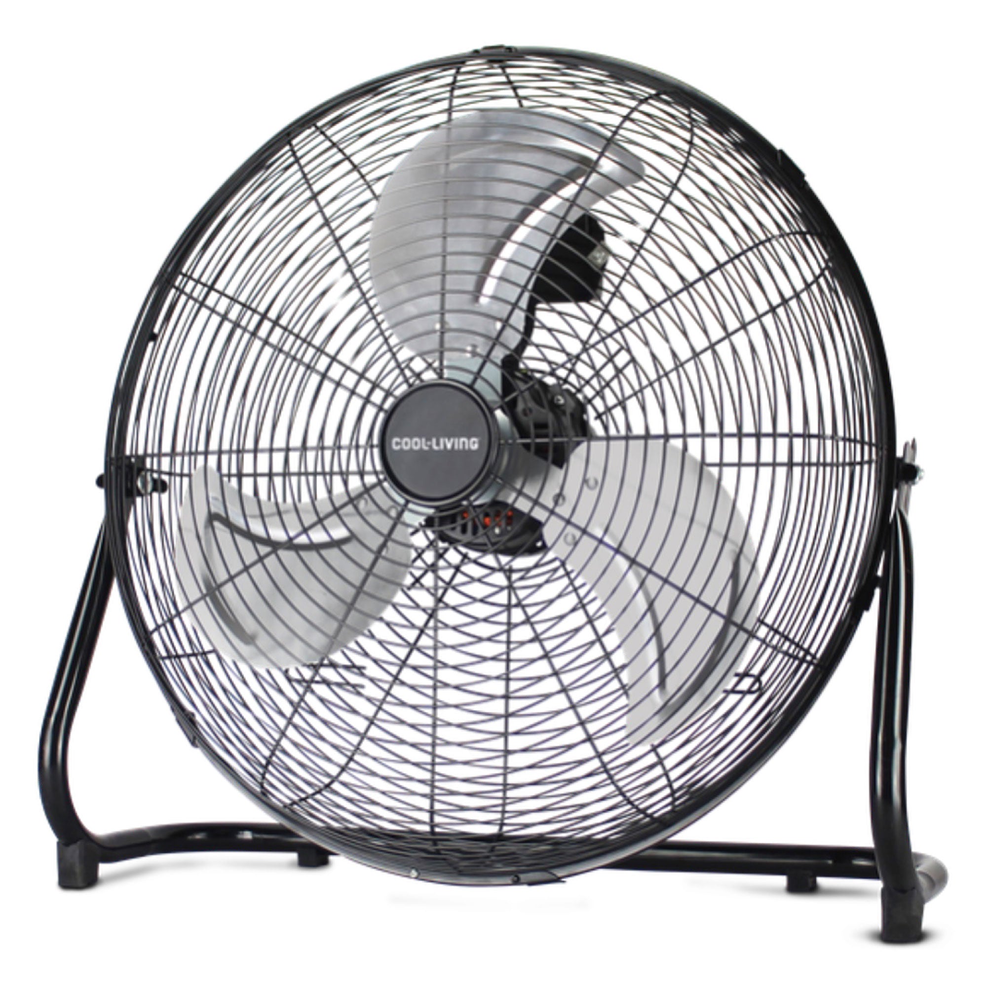 Cool-Living CL-50E-BLK 20-Inch High-Velocity Floor Fan, Cooling, Black(Open Box) - VMInnovations