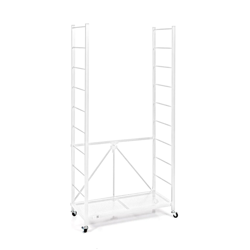 Origami R2 Series Folding Steel Storage Rack with Adjustable Shelves, White