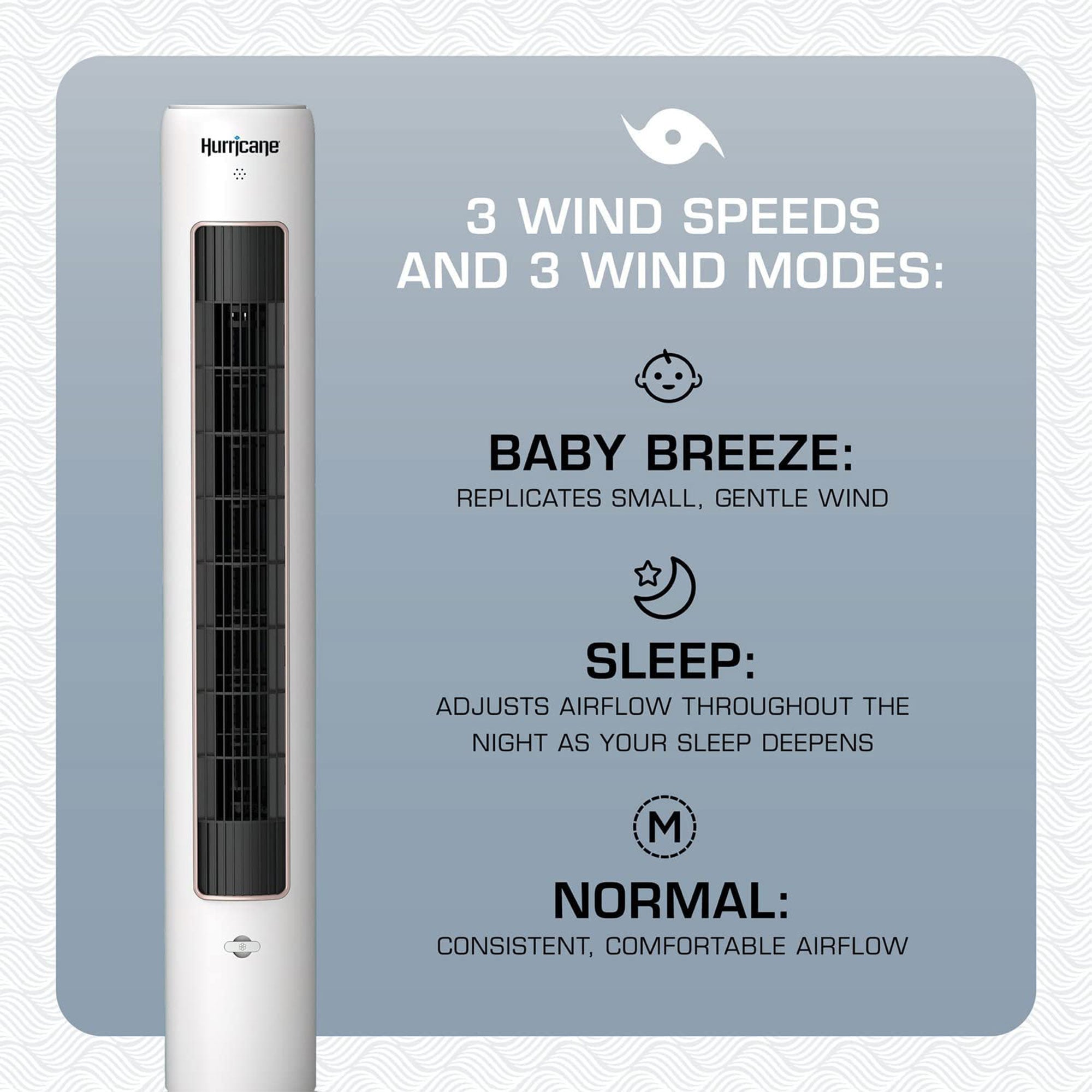 Hurricane 40 Inch Triple Action Air Enhancing Tower Fan & Diffuser (For Parts) - VMInnovations