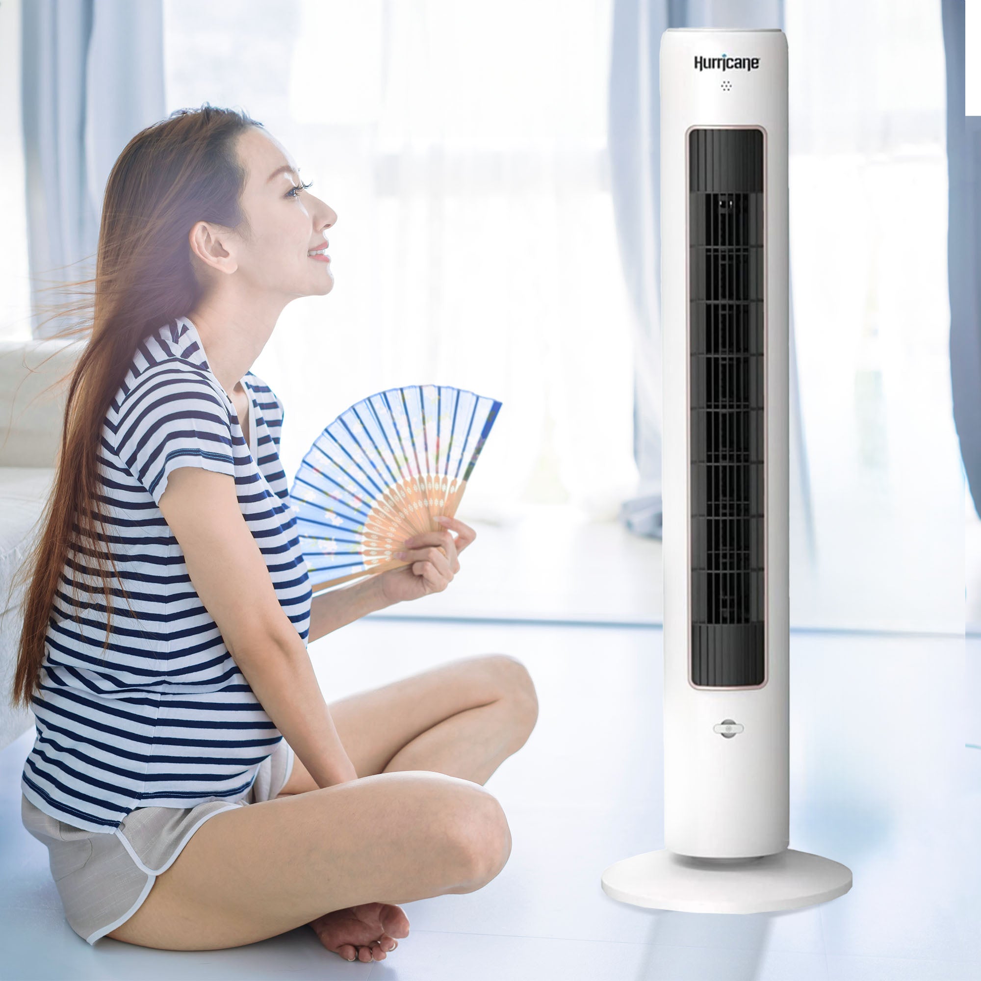 40 Inch Triple Action Air Enhancing Tower Fan & Aromatherapy Diffuser (Used) - VMInnovations