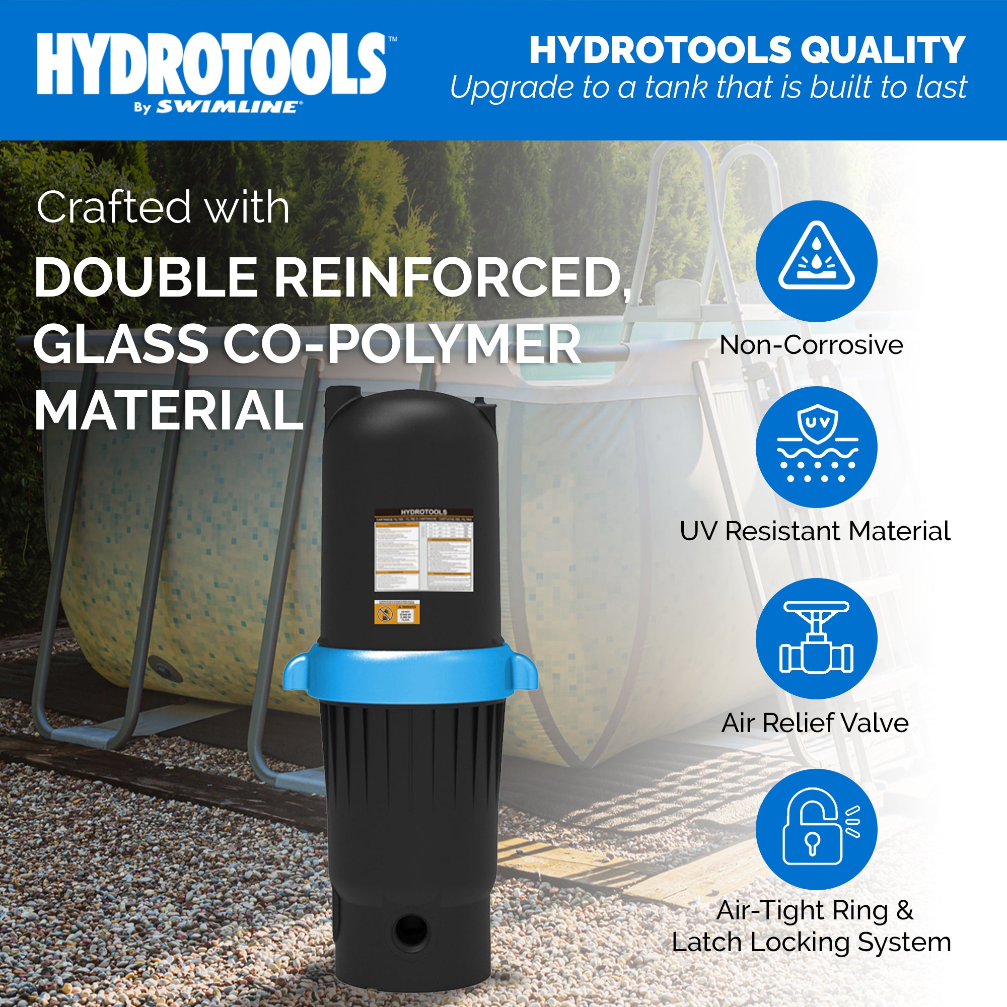 Swimline HydroTools 200 SF Ultra Pool Cartridge Filter up to 72,000 Gallons - VMInnovations
