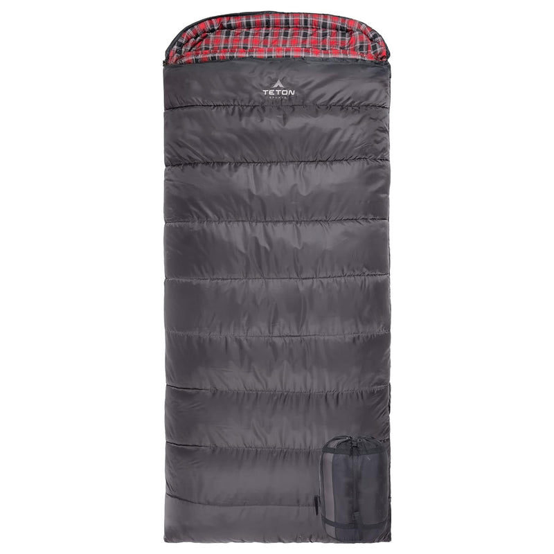 TETON Sports Celsius XXL 0 Degree Left Zipper Sleeping Bag for Camping, Gray