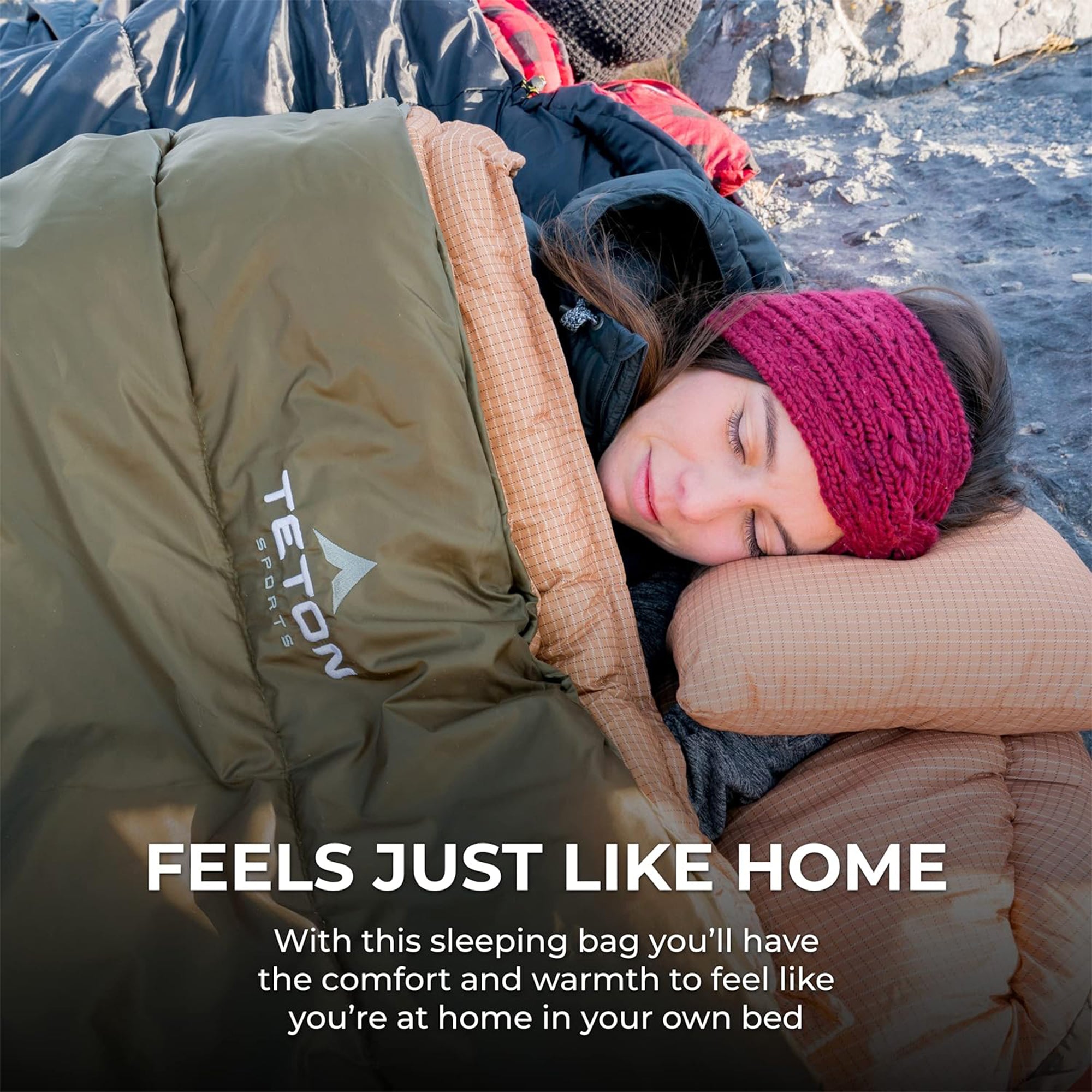 TETON Sports Celsius XXL 0 Degree Left Zipper Sleeping Bag for Camping, Gray - VMInnovations