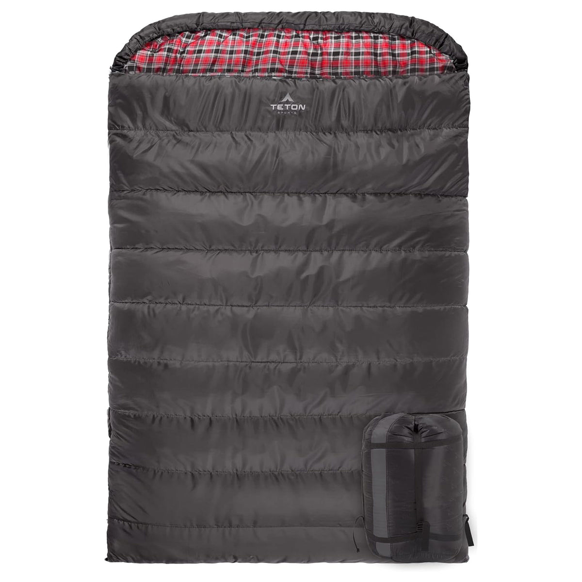 TETON Sports 20 Degree Warm Sleeping Bags for Camping & Base Camp, Gray (Used)