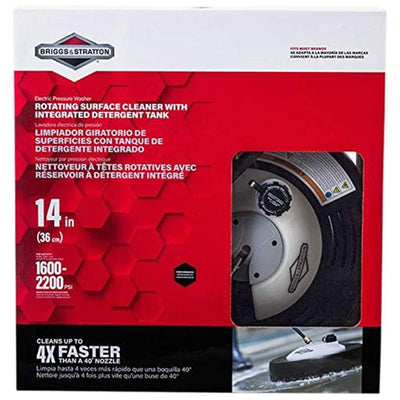 Briggs & Stratton 14 Inch Rotating Surface Cleaner with Built In Detergent Tank