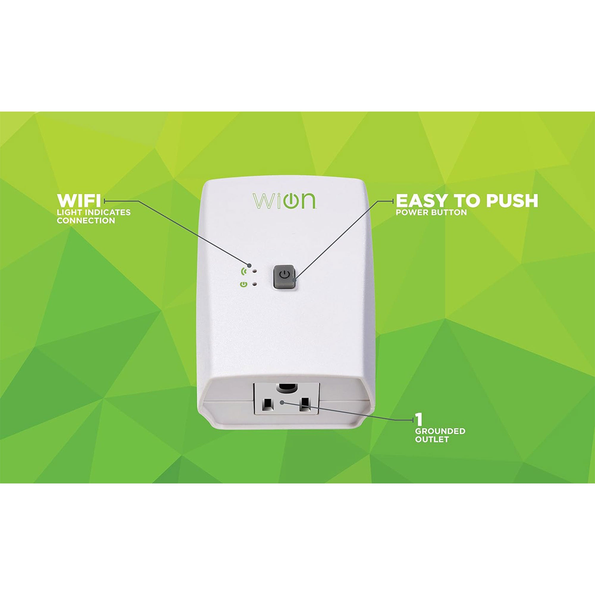 Wion 125V 60 Hertz WiFi Receptacle w/Wireless Switch & Timer (Open Box) - VMInnovations