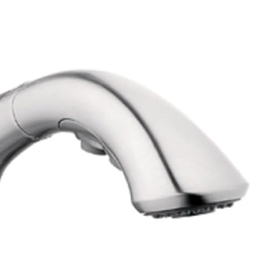 HomePointe Single Loop Handle Kitchen Faucet With Pull-Out Spray, Brushed Nickel - VMInnovations