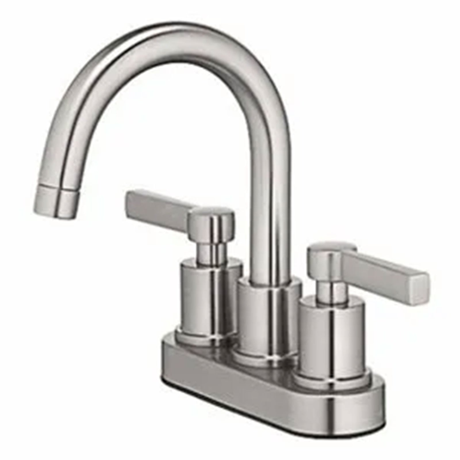 HomePointe Mid-Arch Double Handle Lavatory Faucet with Pop-Up, Brushed Nickel - VMInnovations