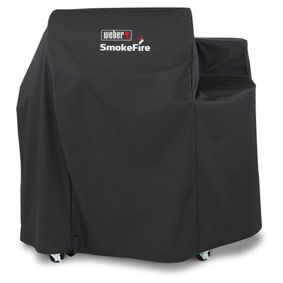 Weber SmokeFire EX4 Wood Pellet BBQ Grill Heavy Duty Polyester Cover, Black