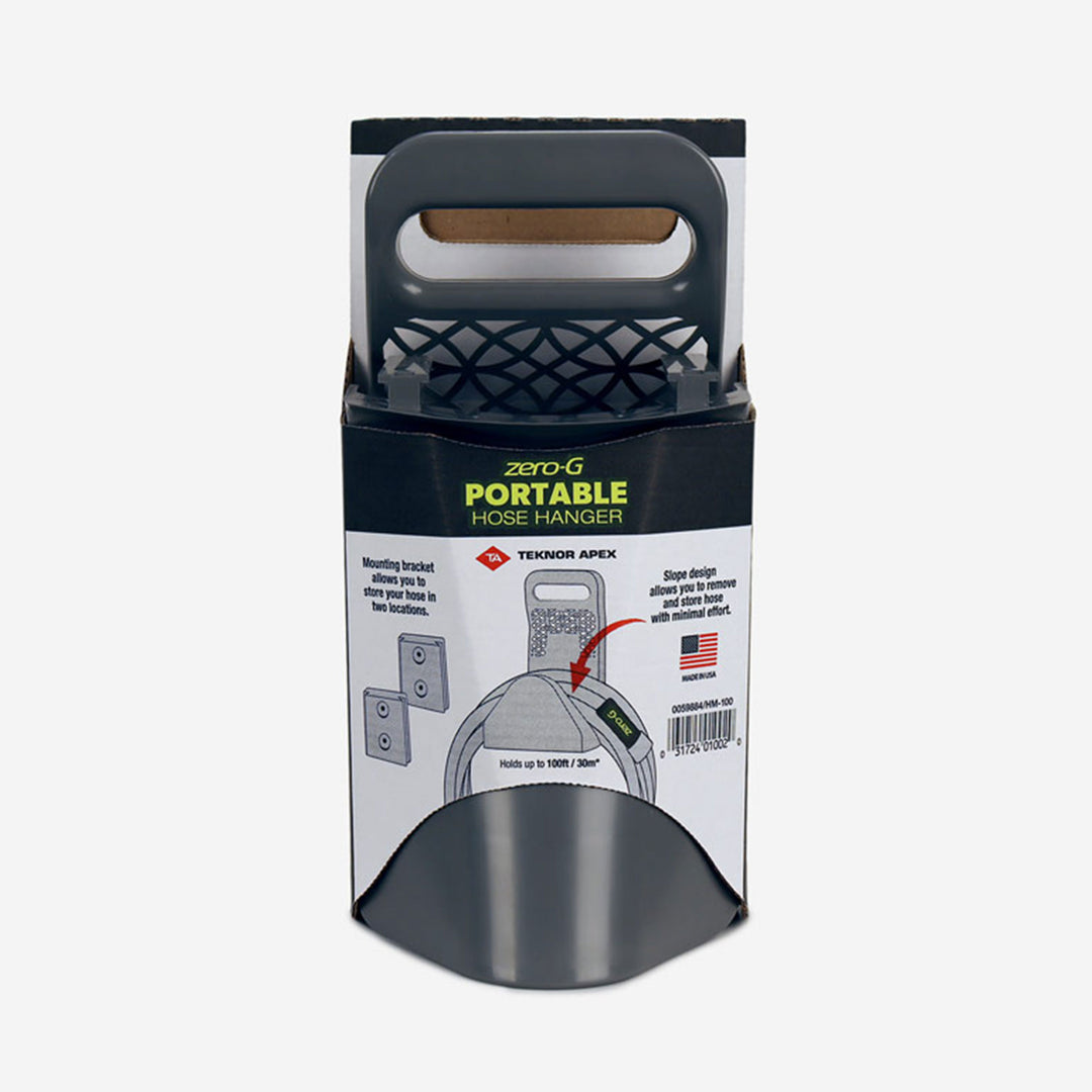 Teknor Apex Zero G 0.62 Pound Durable 100 Foot Wall Mount Hose Hanger, Gray - VMInnovations