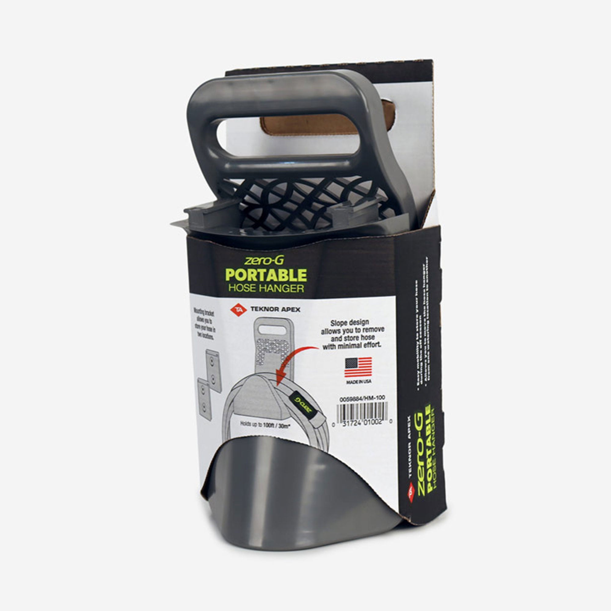 Teknor Apex G 0.62lb Durable 100 Foot Wall Mount Hose Hanger, Gray (Open Box) - VMInnovations