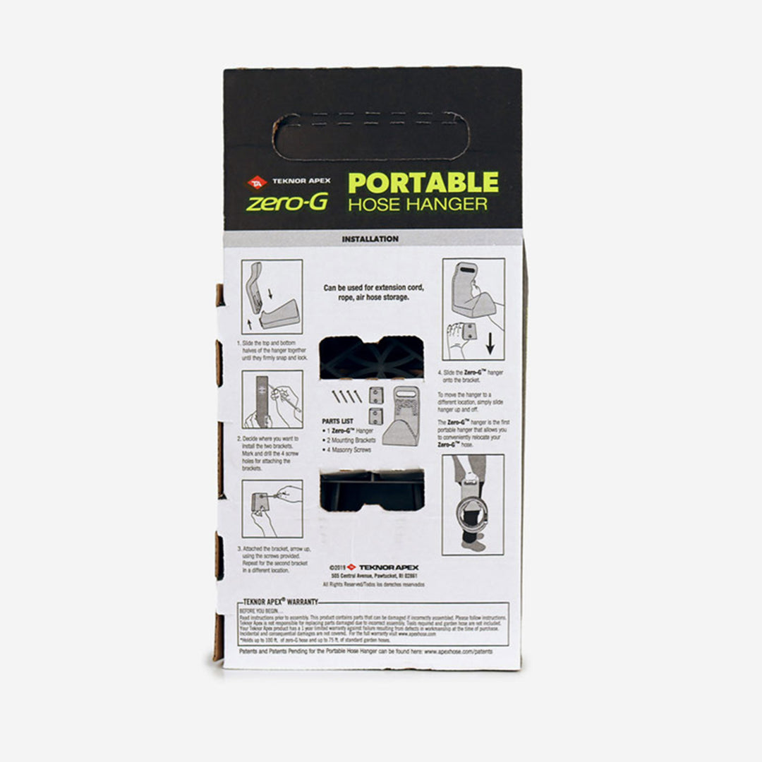 Teknor Apex Zero G 0.62 Pound Durable 100 Foot Wall Mount Hose Hanger, Gray - VMInnovations