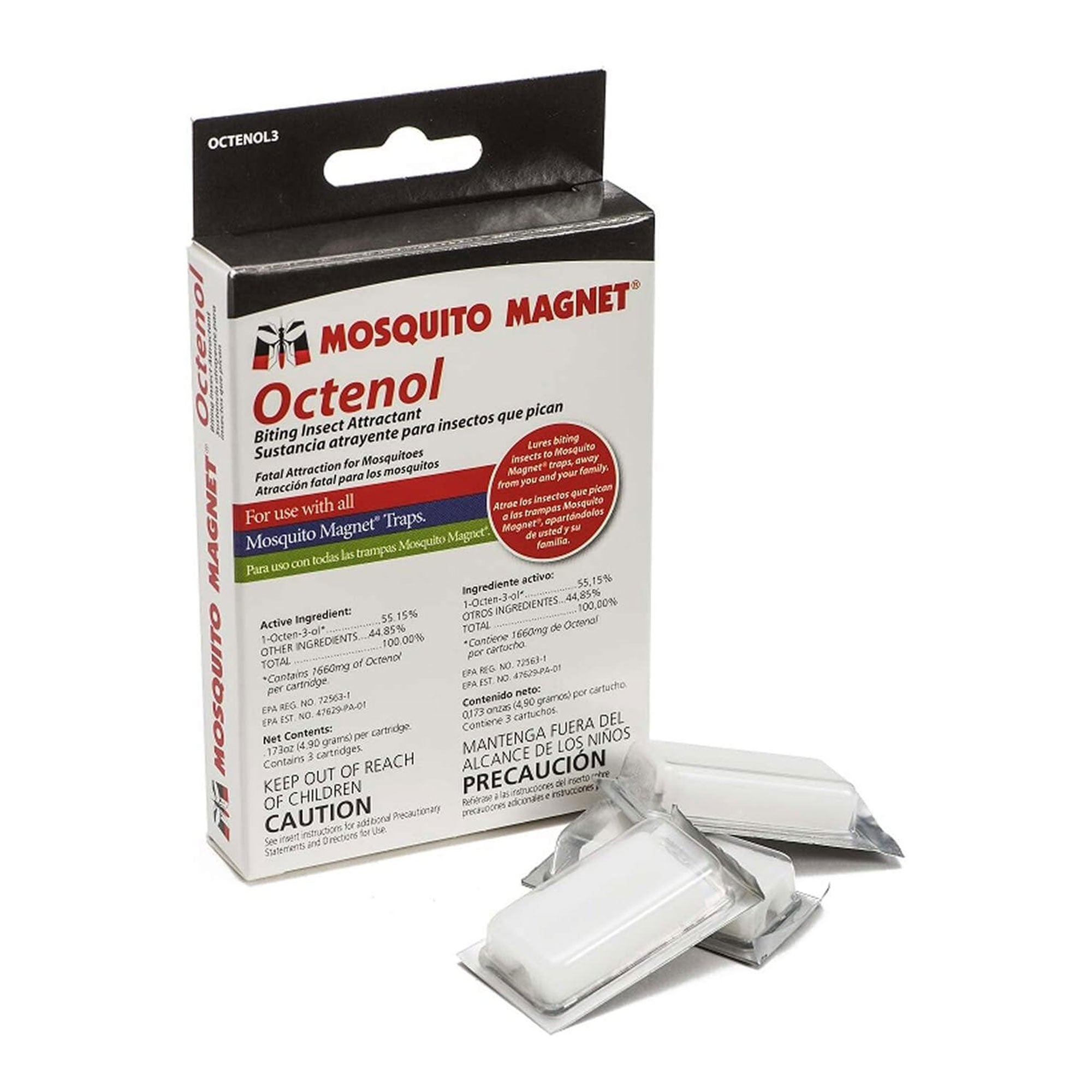 Mosquito Magnet 0.3 Pound Modern Ready to Use Refill Cartridge Octenol (2 Pack) - VMInnovations