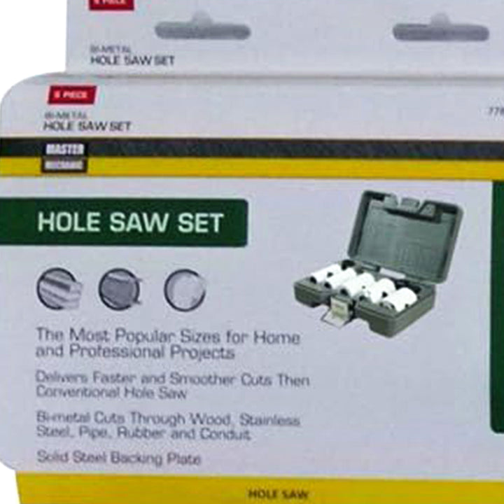 Master Mechanic 6 Piece Bi Metal Hole Saw Drive Plate on Hole Saws Under 3 Inch - VMInnovations
