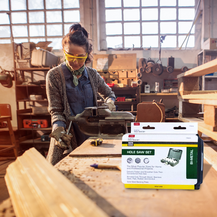 Master Mechanic 6 Piece Bi Metal Hole Saw Drive Plate on Hole Saws Under 3 Inch - VMInnovations