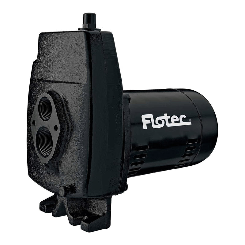 Flotec 1/2 HP Cast Iron Convertible Jet Pump Tackles Water Depths of Up To 100&