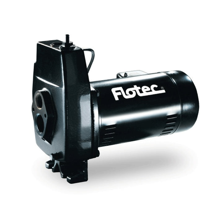 Flotec 1/2 HP Cast Iron Convertible Jet Pump Tackles Water Depths of Up To 100' - VMInnovations