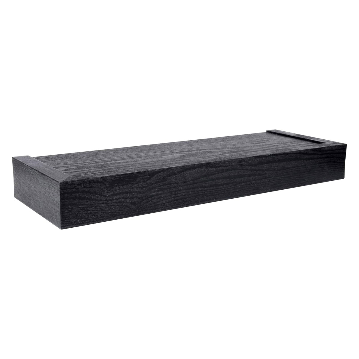 High & Mighty 18 Inch Modern Floating Shelf Holds Up To 15 lbs (2 Pk) (Open Box)