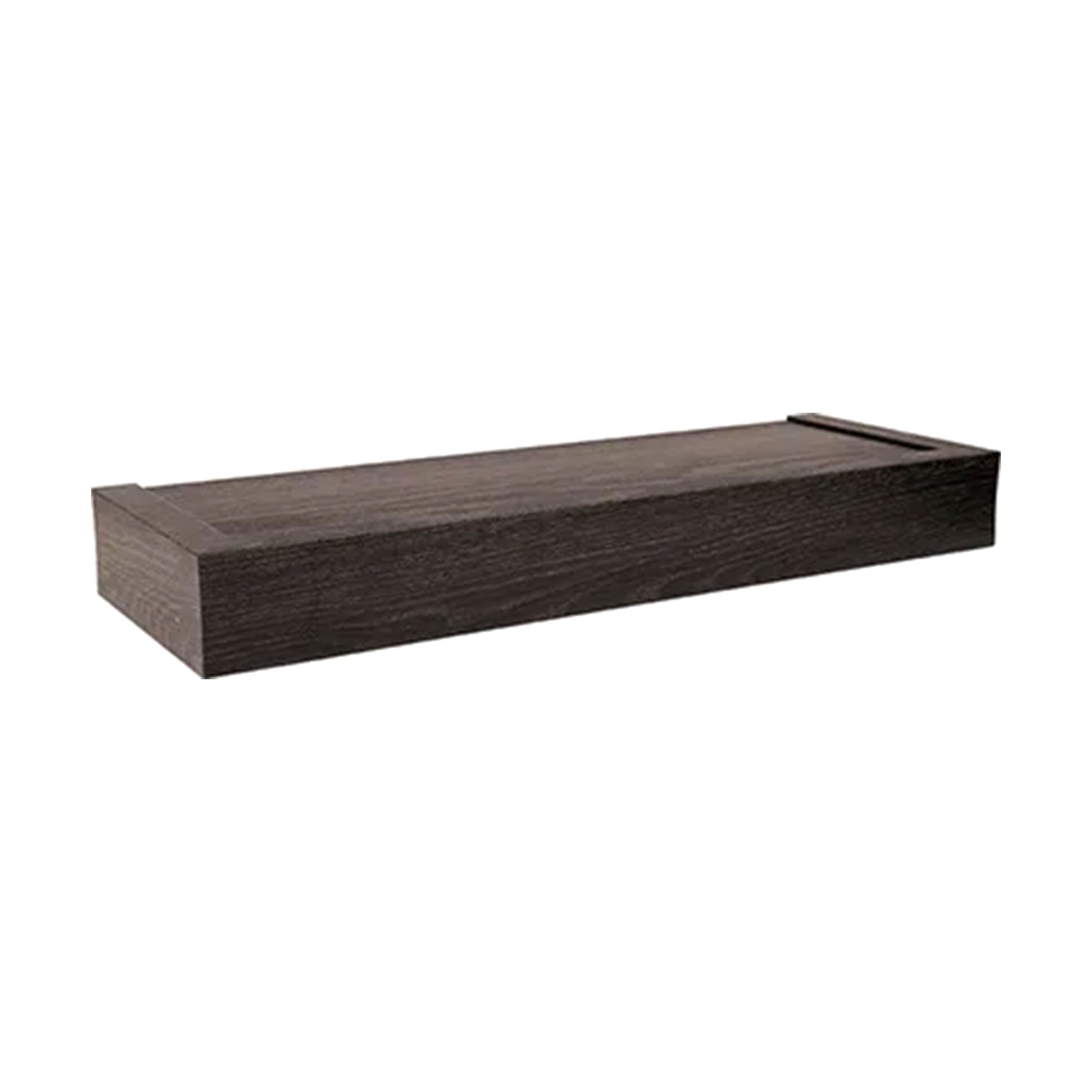 Four Seasons Courtyard 18" Modern Floating Shelf Holds 15 lbs, 2 Pack, Espresso