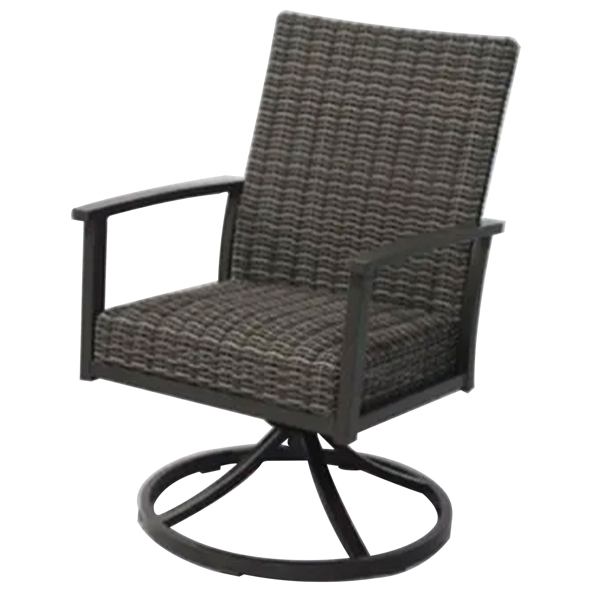 Four Seasons Courtyard Nantucket Woven Swivel Rocker w/Steel Frame (2pk) (Used) - VMInnovations