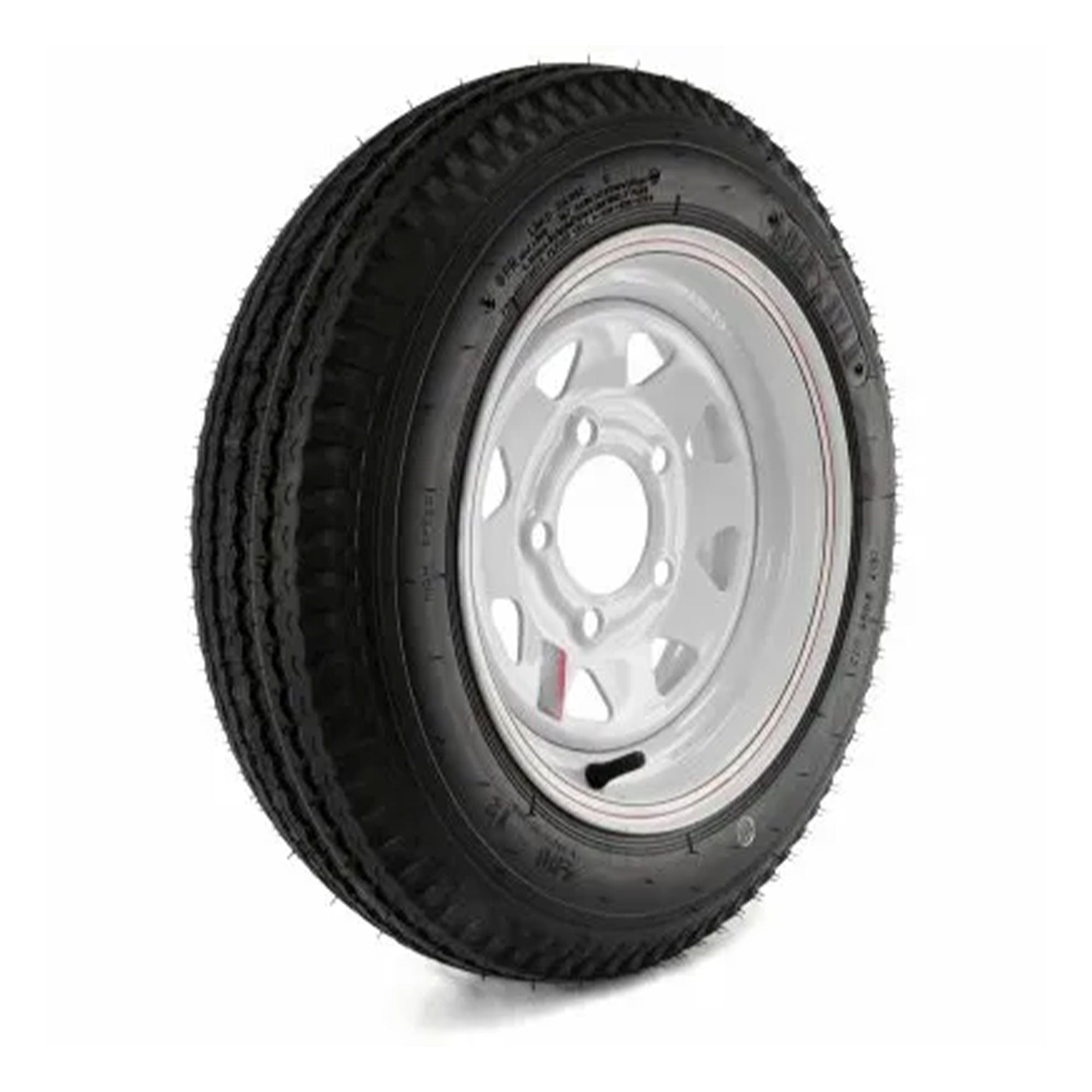 Kenda Loadstar 480-12 LRC Utility Trailer Tire and 5-Hole Custom Spoke Wheel