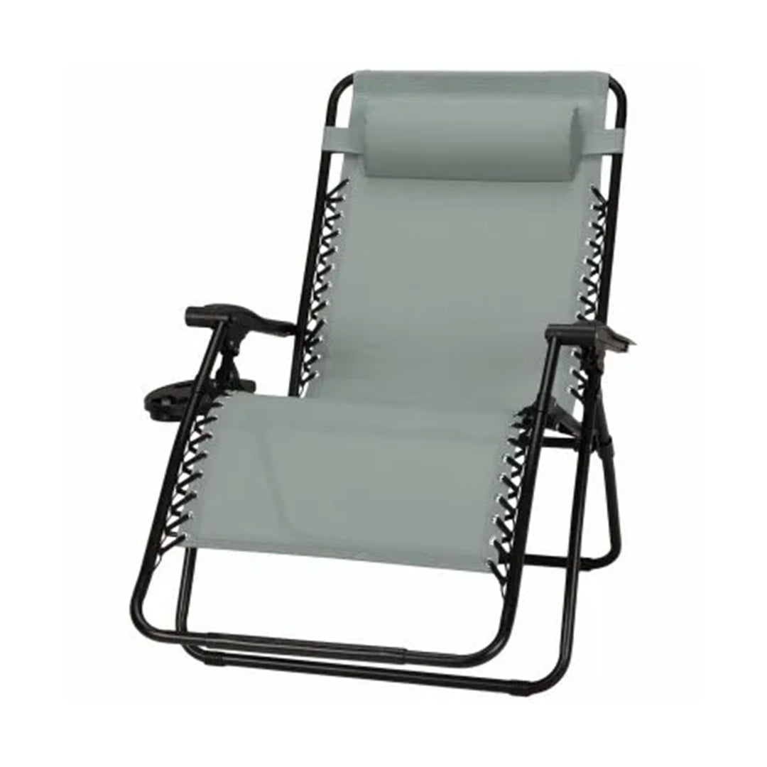 Four Seasons Courtyard Sunny Isles XL Steel Zero Gravity Chair, Green (3 Pack) - VMInnovations