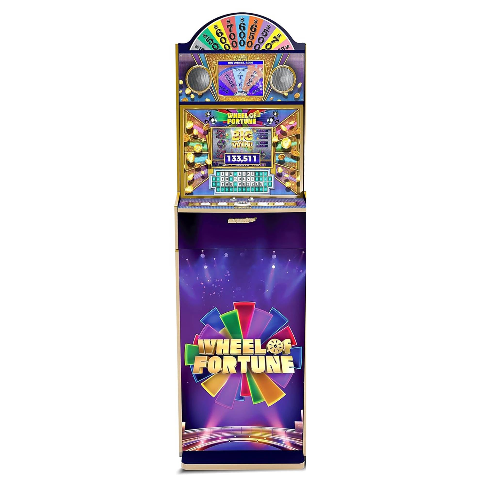 Arcade1Up Wheel of Fortune Video Arcade Games, 5ft Tall Cabinet (Open Box) - VMInnovations