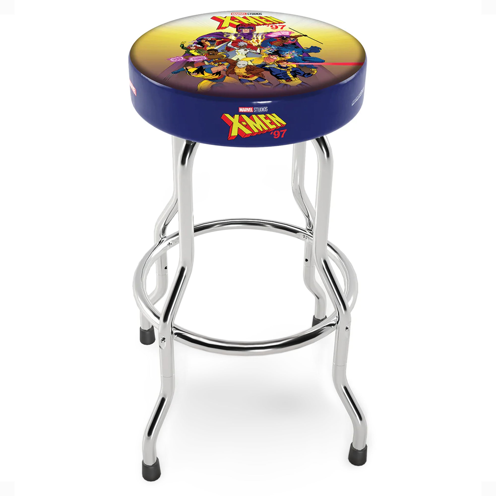 Arcade1Up X-Men Adjustable Arcade Stool w/Chrome Plated Steel Frame (Open Box) - VMInnovations