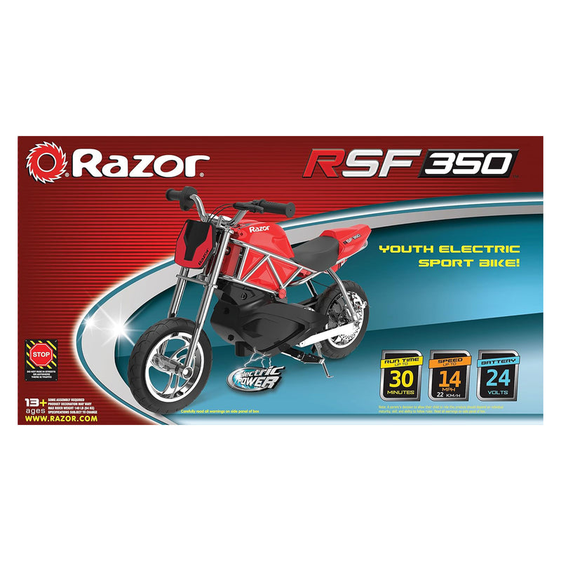 Razor RSF350 Single Speed Electric Bike w/ Pneumatic Tires & Chain Driven Motor