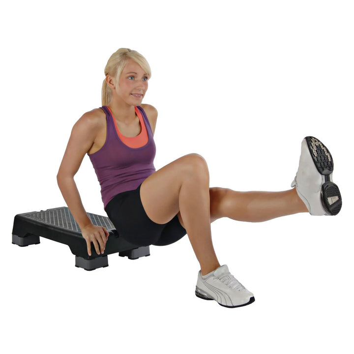 Stamina Aerobic Step with Portable and Lightweight Construction for Fitness