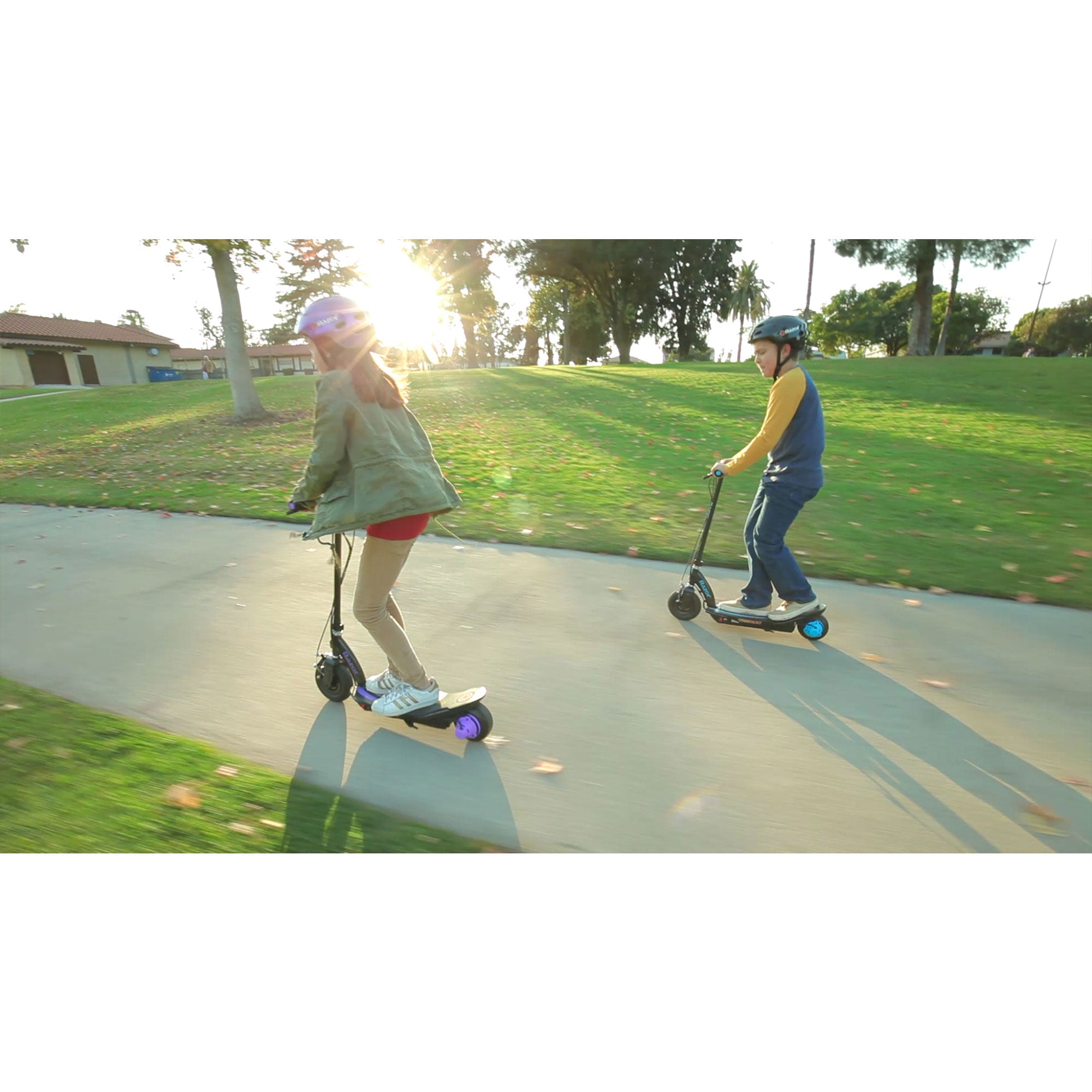 Razor Power Core Electric Scooter w/Hand Operated Front Brake, Pink (Open Box) - VMInnovations