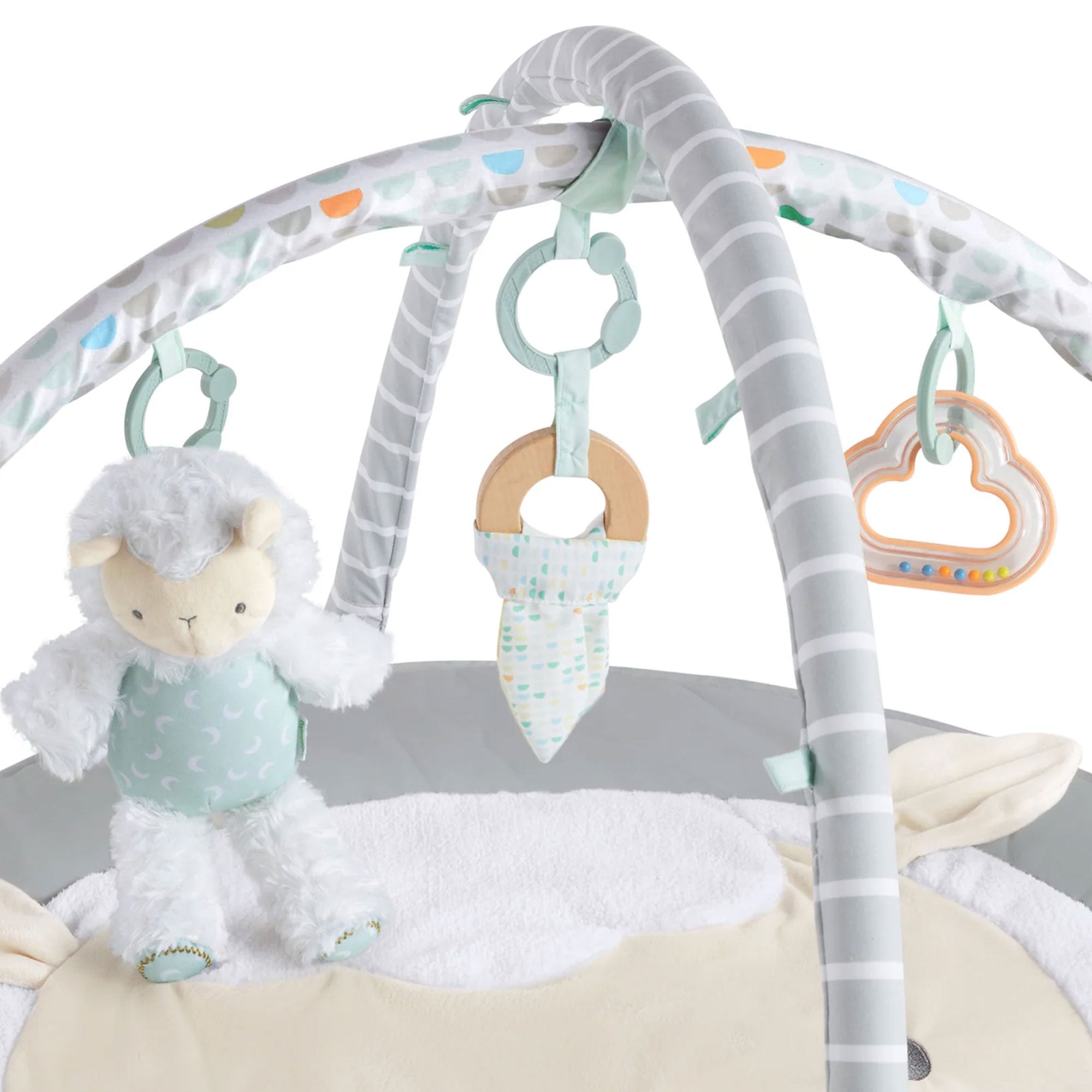 Ingenuity Spot Ultra Plush Baby Activity Gym and Tummy Time Mat,Corrie(Open Box) - VMInnovations