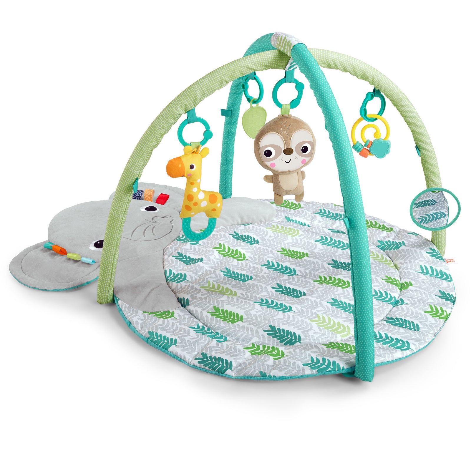 Bright Starts Hug n Cuddle Elephant Baby Gym and Tummy Time Play Mat with Toys - VMInnovations