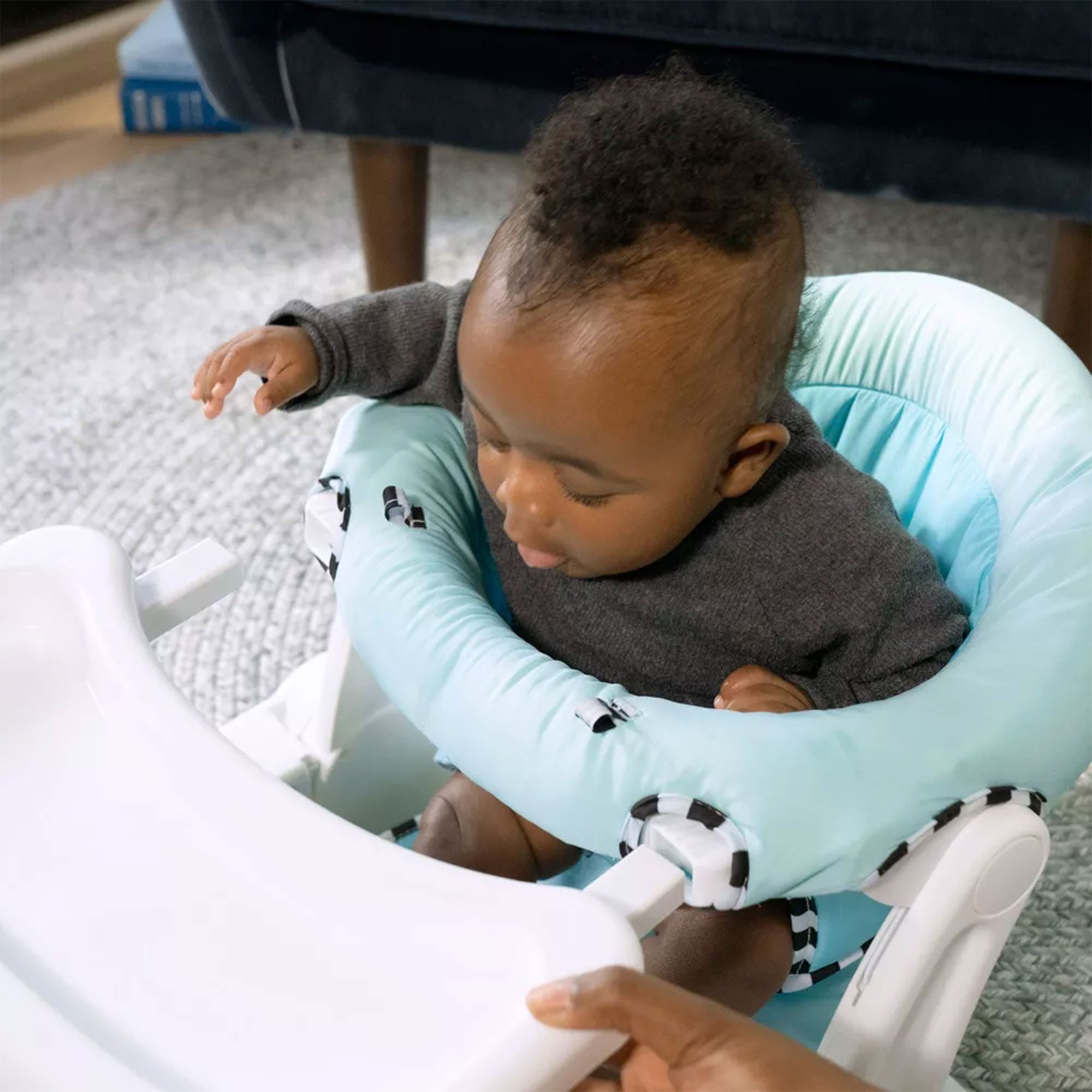 Baby Einstein Unisex Sea of Support 2 In 1 Sit Up Floor Seat with Soft Seat Pad - VMInnovations