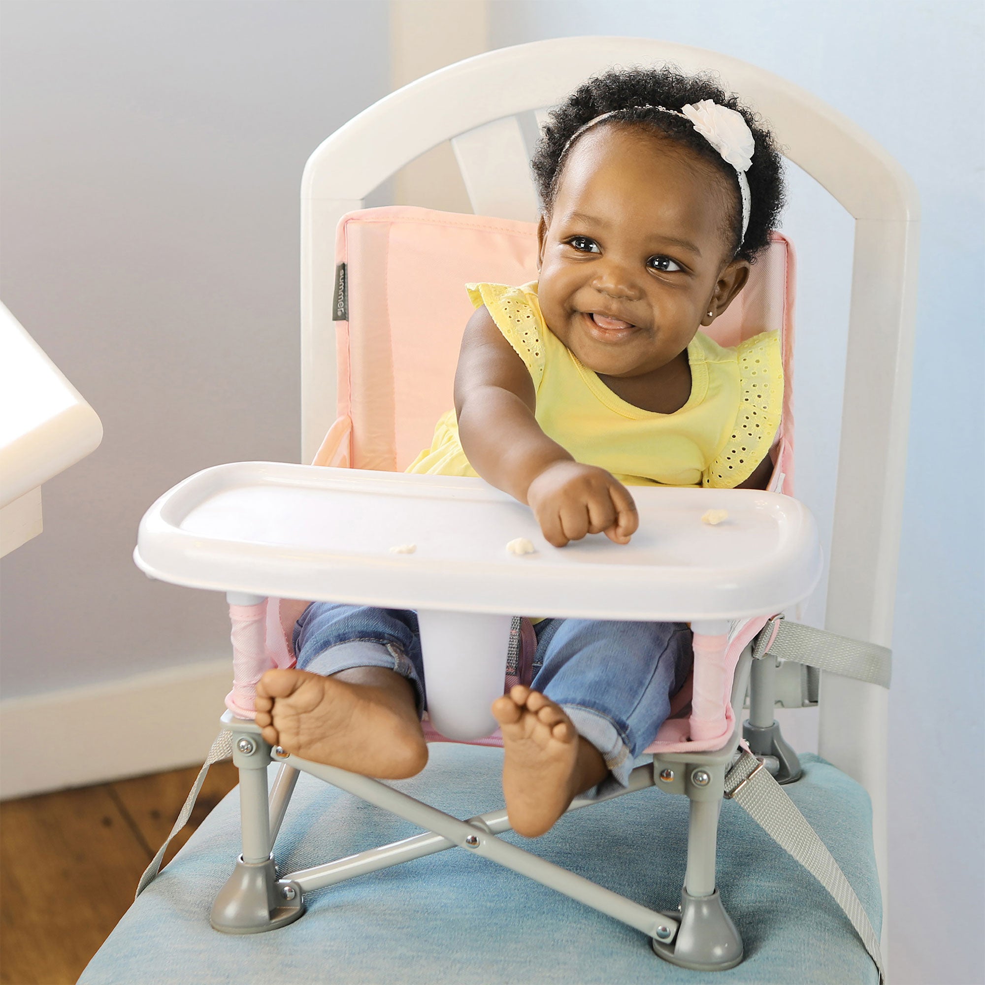 Summer Pop 'N Sit Eat 'N Play Portable Indoor and Outdoor Chair, Pink (Used) - VMInnovations