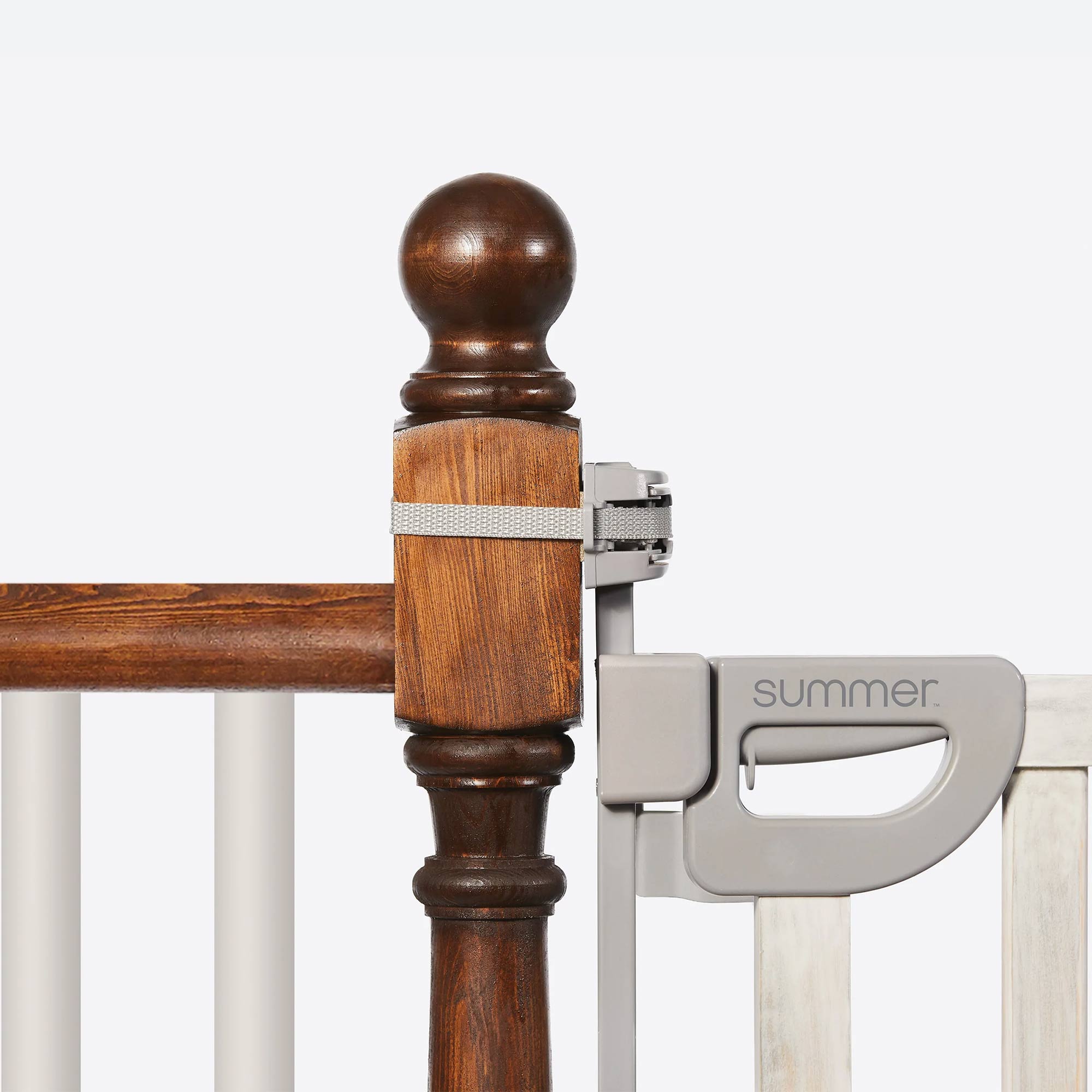 Summer Infant Banister and Stair Wood Safety Gate with Extra Wide Door Design - VMInnovations