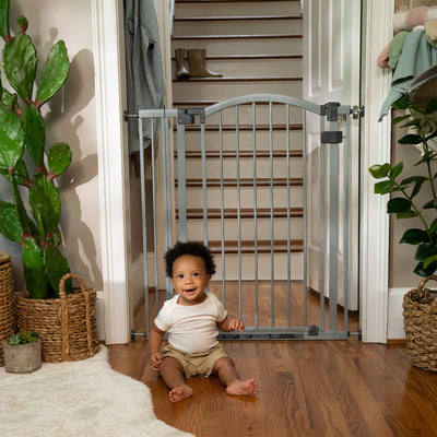 Ingenuity Summer Infant 36 Inch Extra Tall and Wide Pet and Baby Gate, Gray