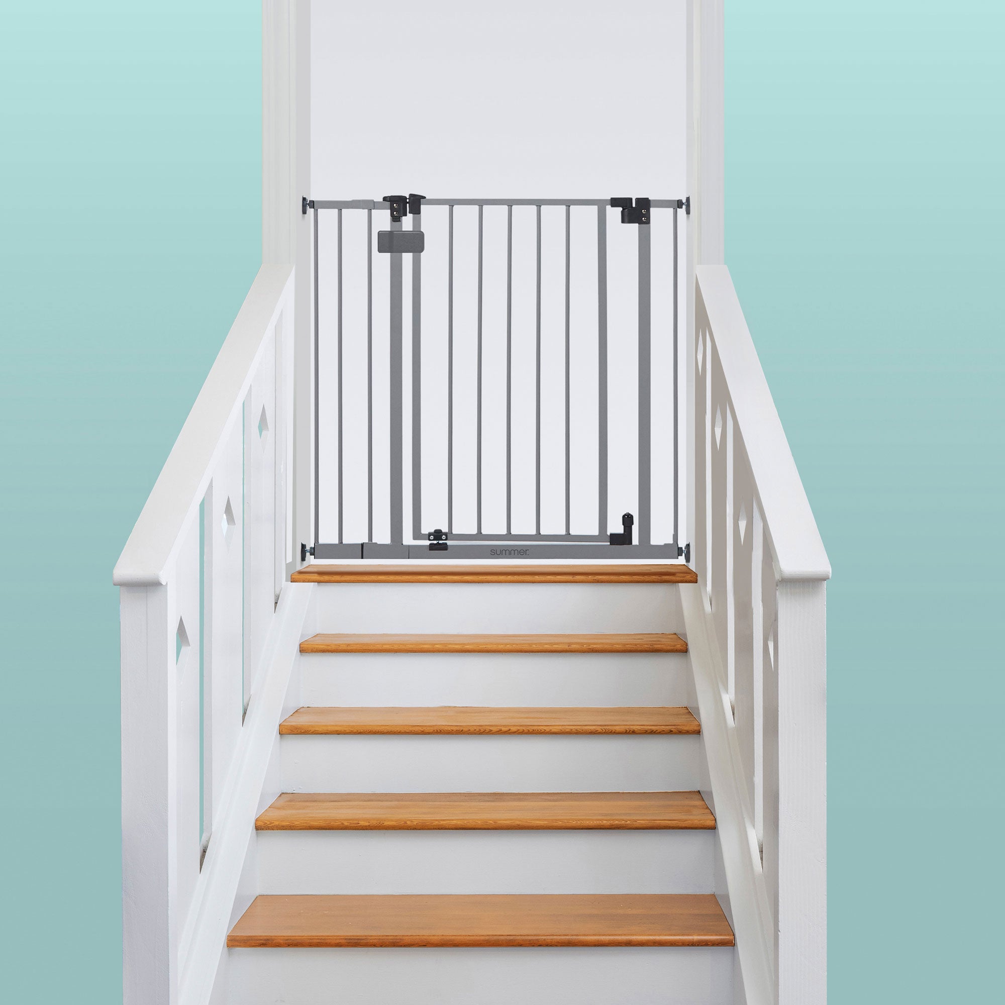 Ingenuity Summer Infant Central Station Stairway Safety Pet & Baby Gate, Gray - VMInnovations