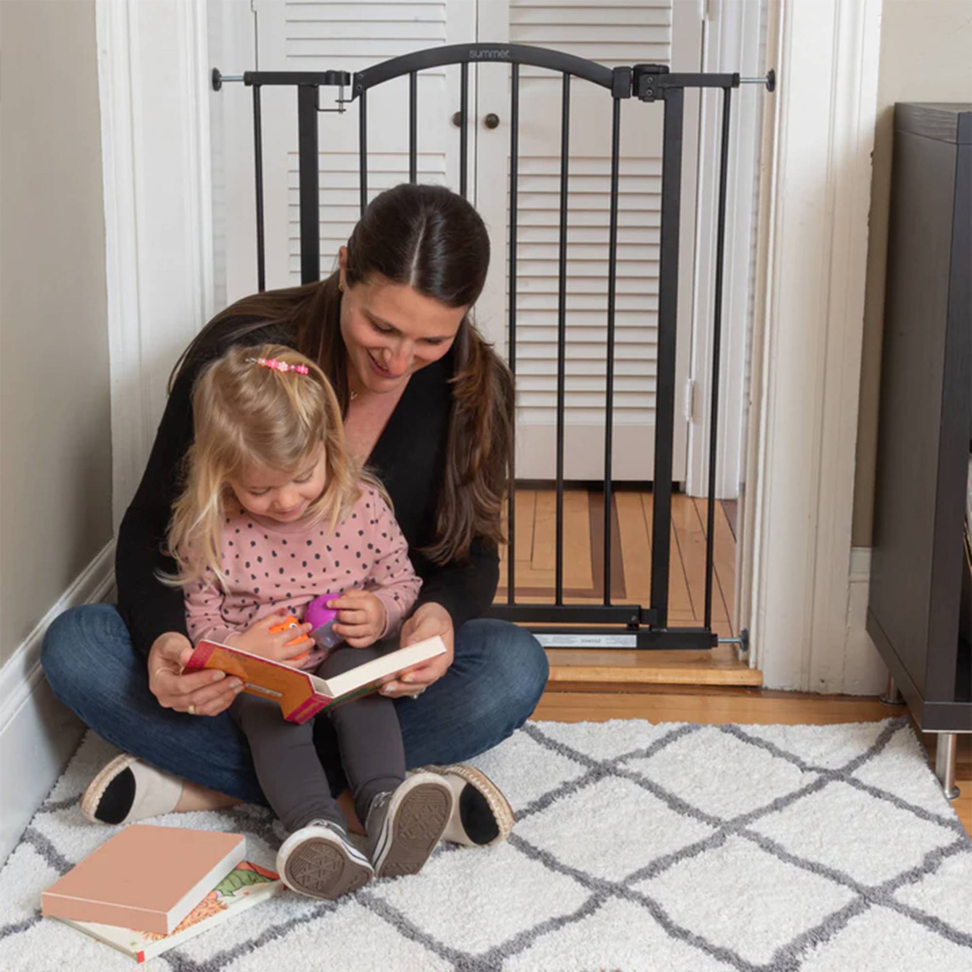 Summer Infant 36 Inch Extra Tall Summer Decorative Pet and Baby Gate, Black - VMInnovations