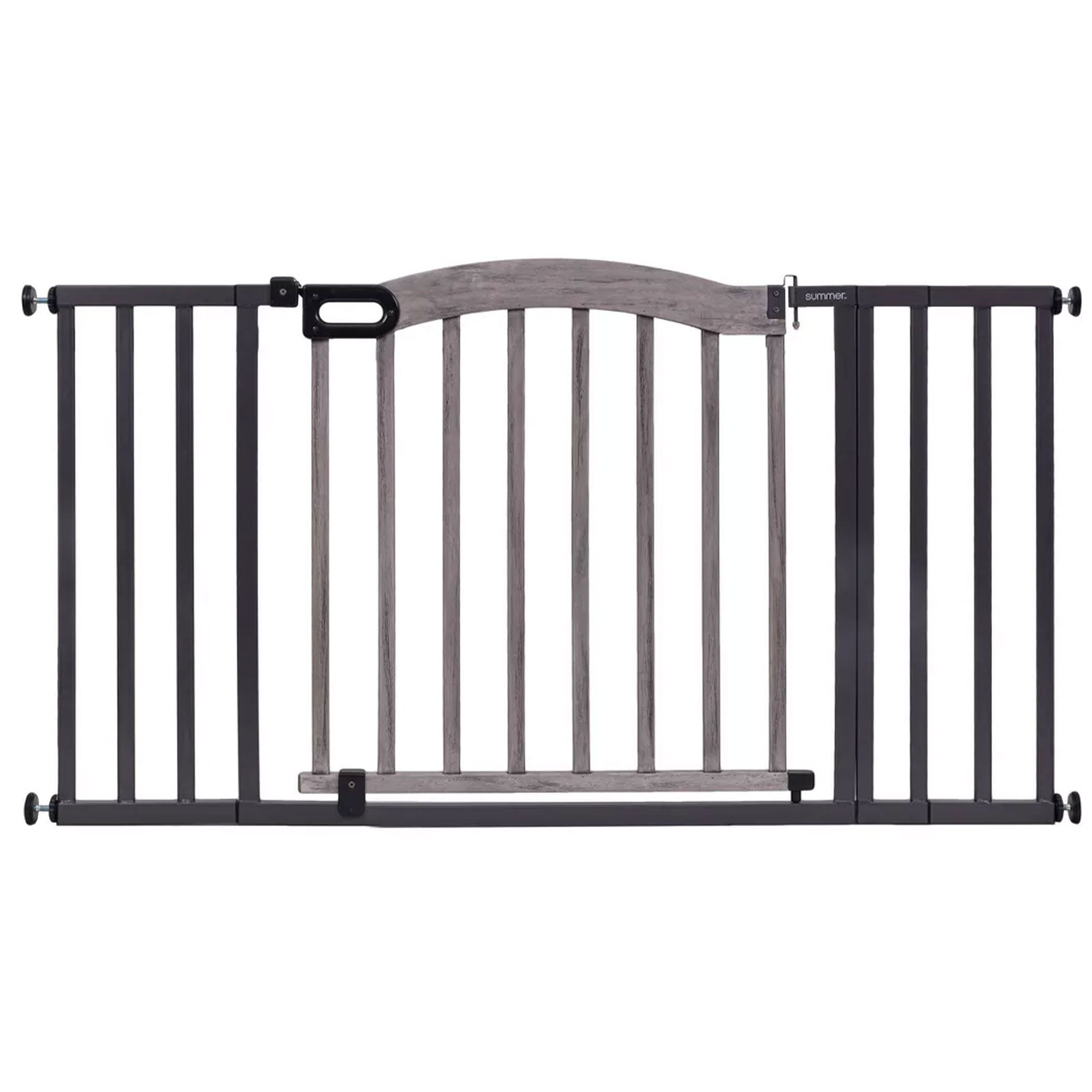 Summer Infant 32" Summer Decorative Wood & Metal Pet and Baby Gate, Gray (Used) - VMInnovations