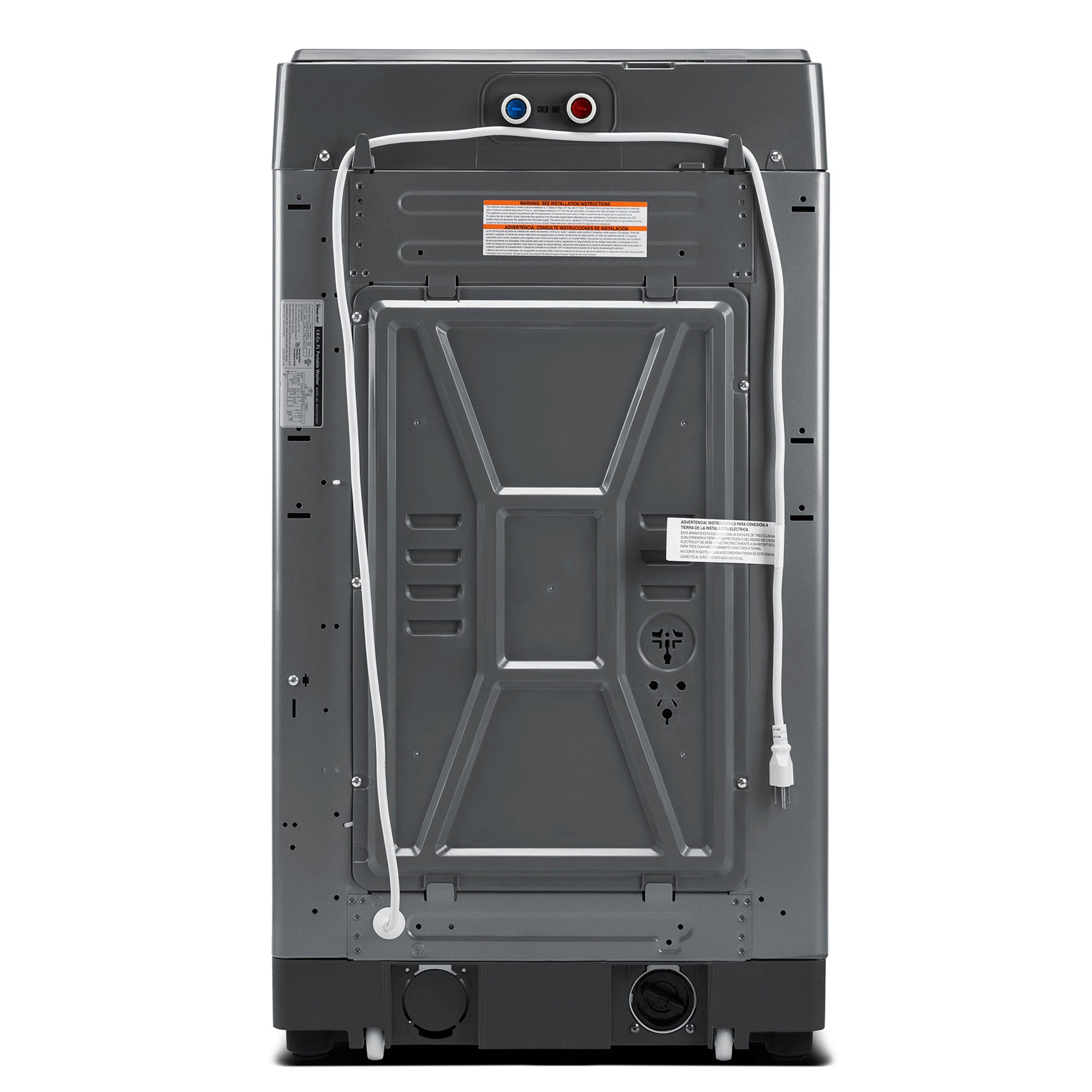 Magic Chef Portable Compact Top Load Washer with 6 Fully Automatic Wash Cycles - VMInnovations