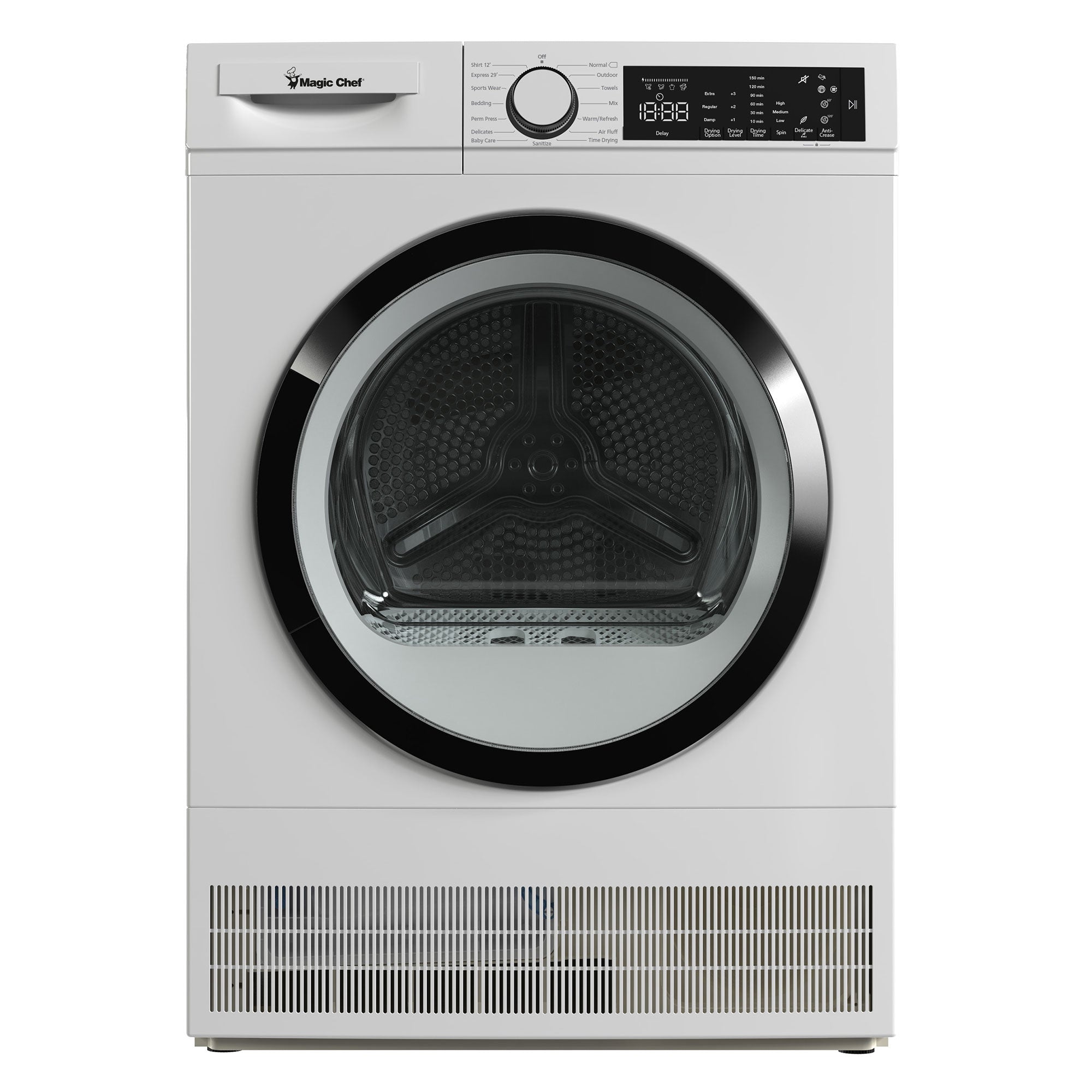 Magic Chef 24 Inch Condensing Front Load Stackable Electric Dryer with Options - VMInnovations