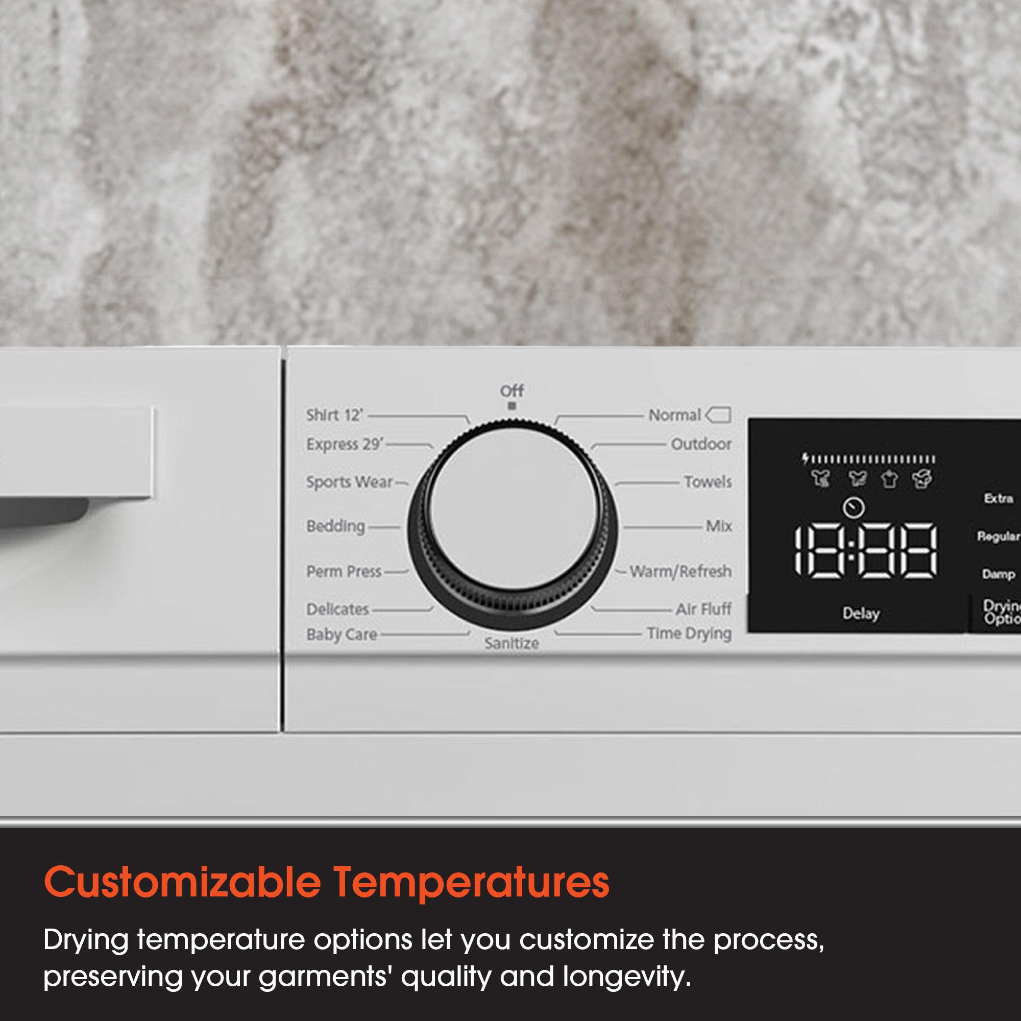 Magic Chef 24 Inch Condensing Front Load Stackable Electric Dryer with Options - VMInnovations