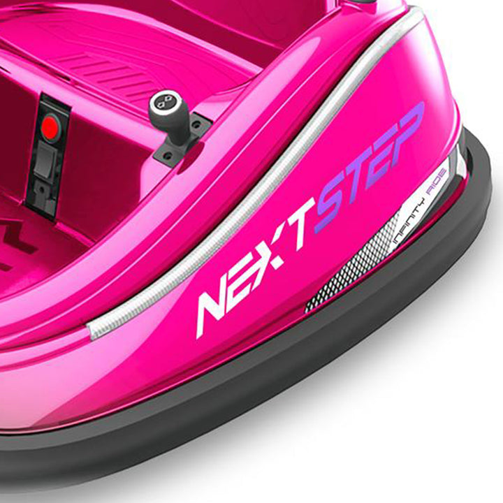 Serenelife 360 Degree Spinning Bumper Car w/Adjustable Belt & Controls, Pink - VMInnovations