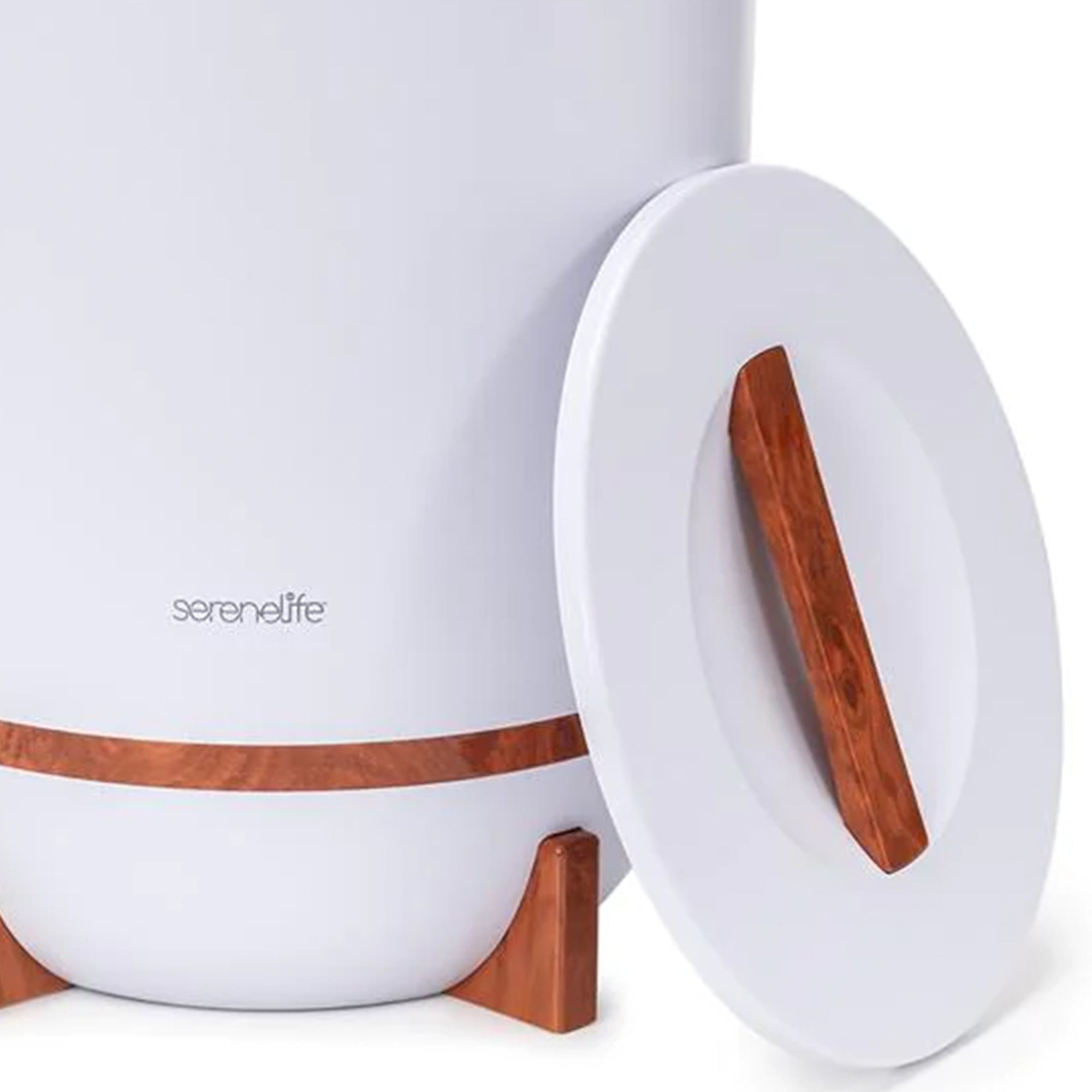 Serenelife Towel Warmer w/Fragrant Disc Holder & LED Ring, Cherry (Used) - VMInnovations