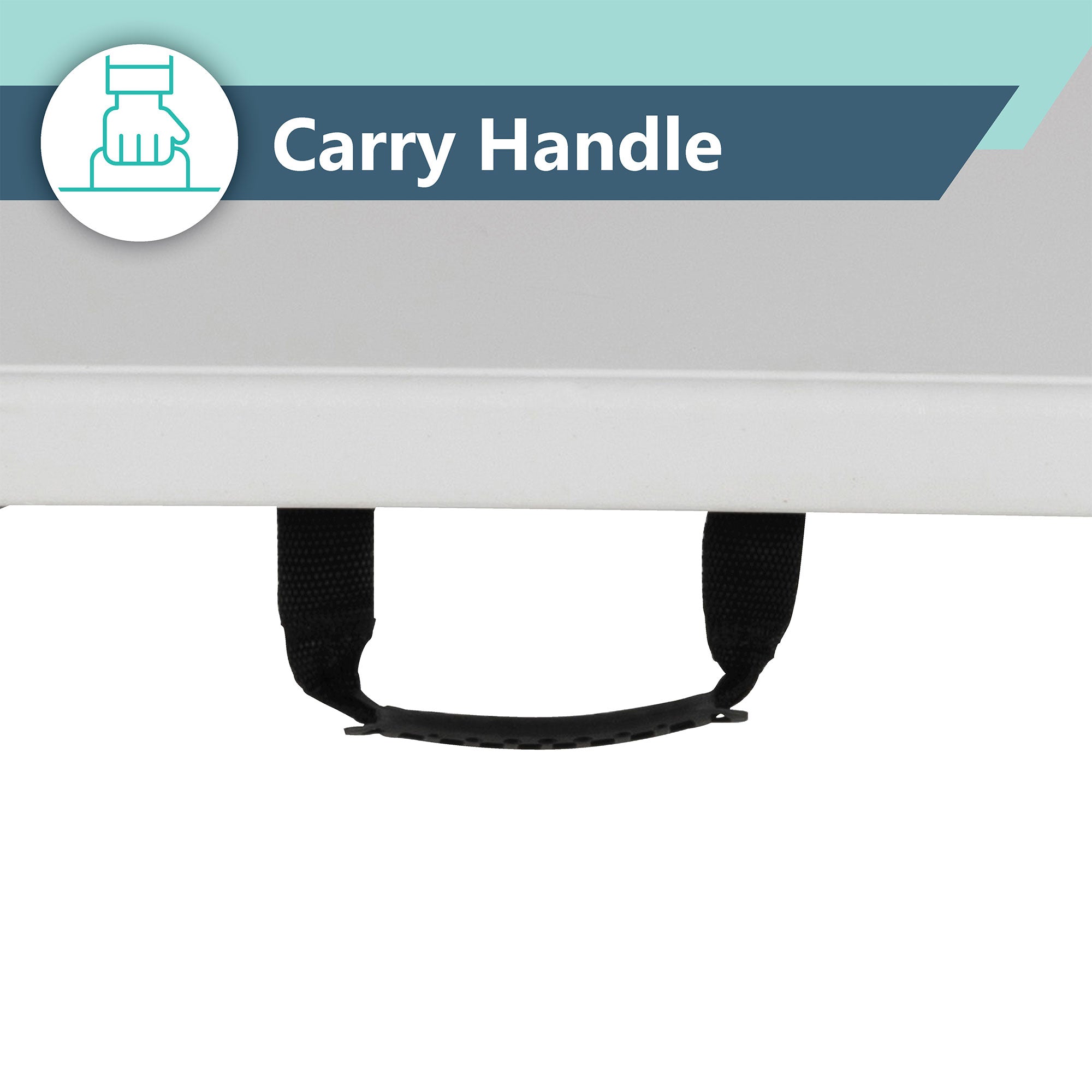 Peakform Compact Indoor or Outdoor Folding Banquet Table, 4 Foot, White - VMInnovations