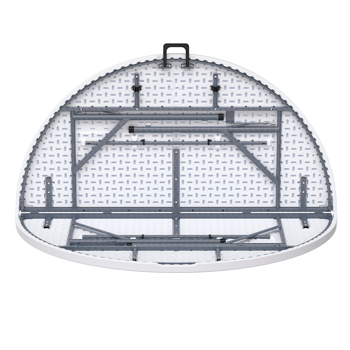 Peakform Round Folding Banquet Table for Indoor or Outdoor Use, 60 Inch, White