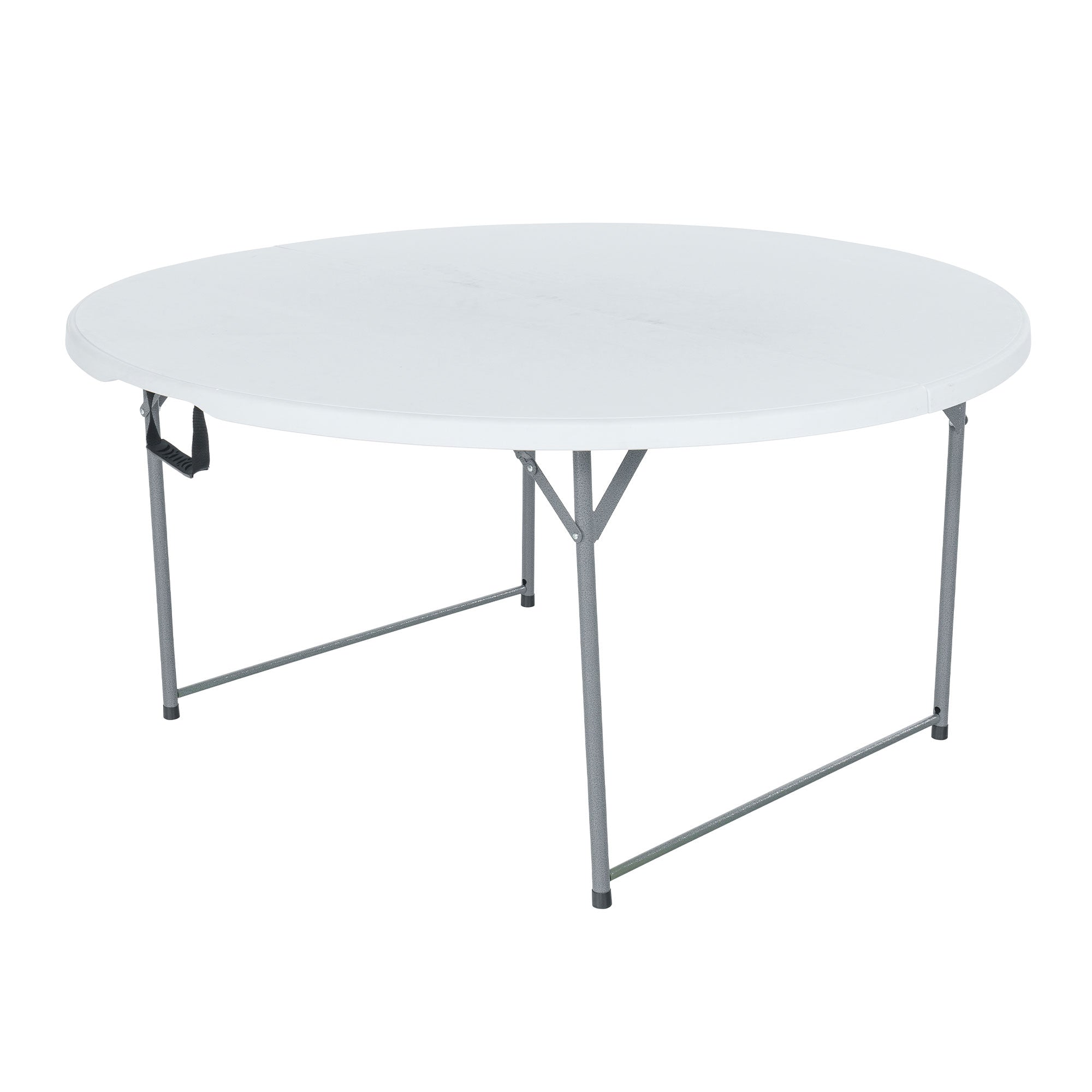 Peakform Round Folding Banquet Table for Indoor or Outdoor Use, 60 Inch, White - VMInnovations