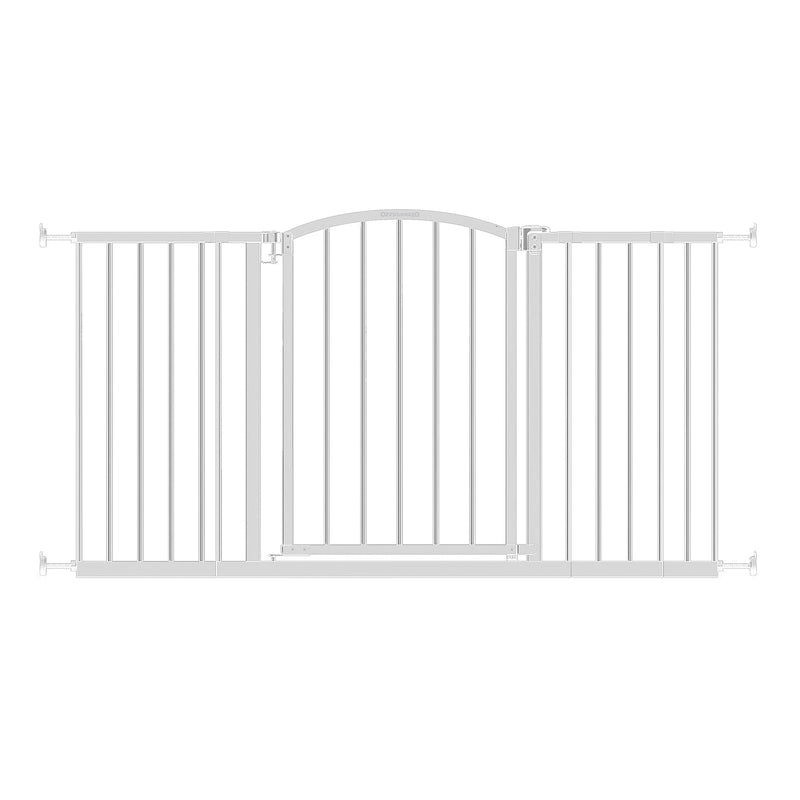 Ozzy & Kazoo 30 Inch Tall Wide Walk Through Dog Gate For Doorways and Stairways