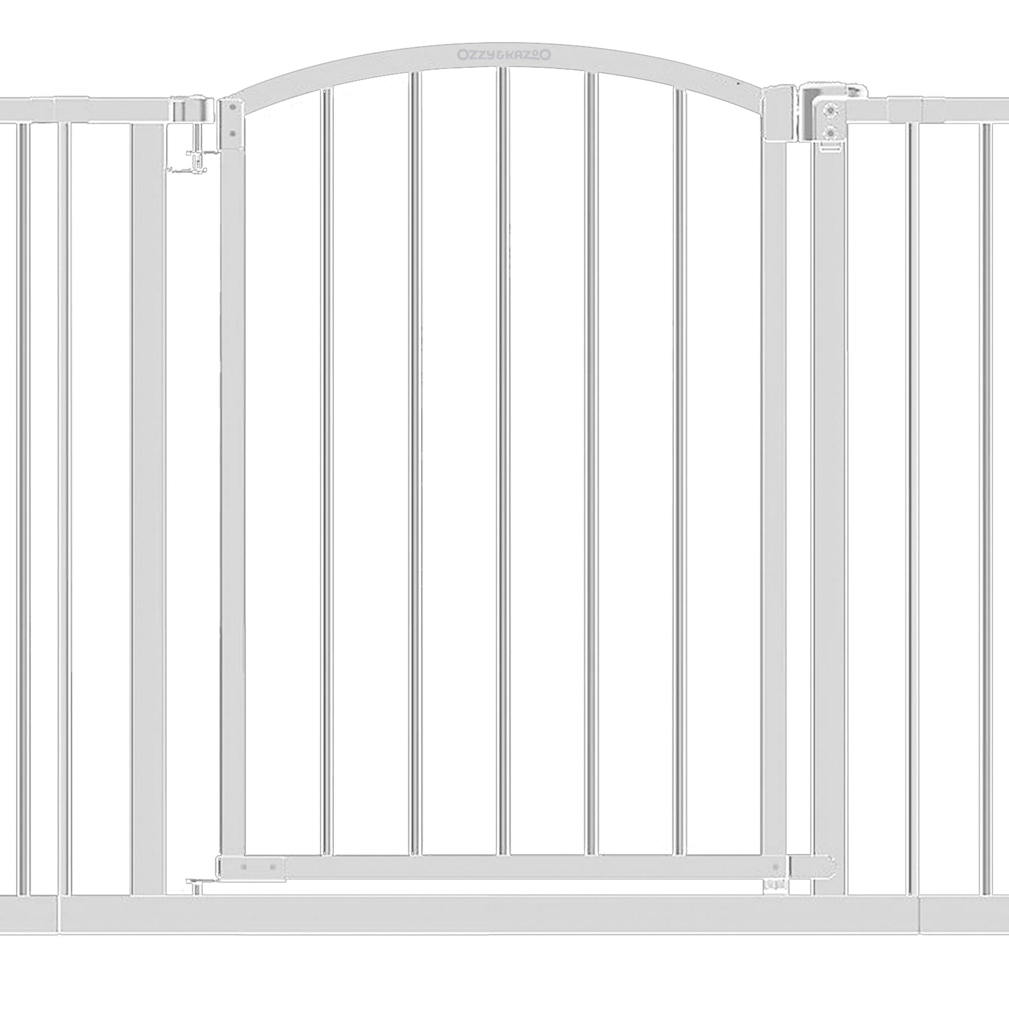 Ozzy & Kazoo 30" Wide Walk Through Dog Gate For Doorways and Stairways (Used) - VMInnovations